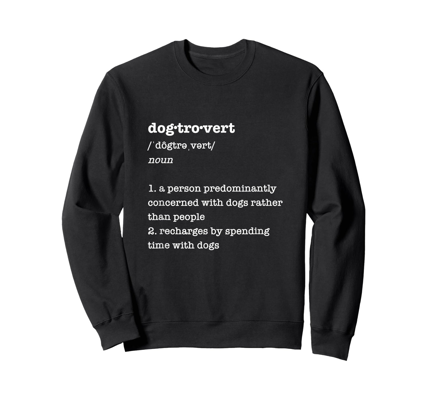 Pixel & Paper Art Apparel for Dog Lovers Dogtrovert Definition Funny Gift for Introvert Dog Lovers Unisex-Adults Black T-Shirt Small Classic Fit T-Shirt
