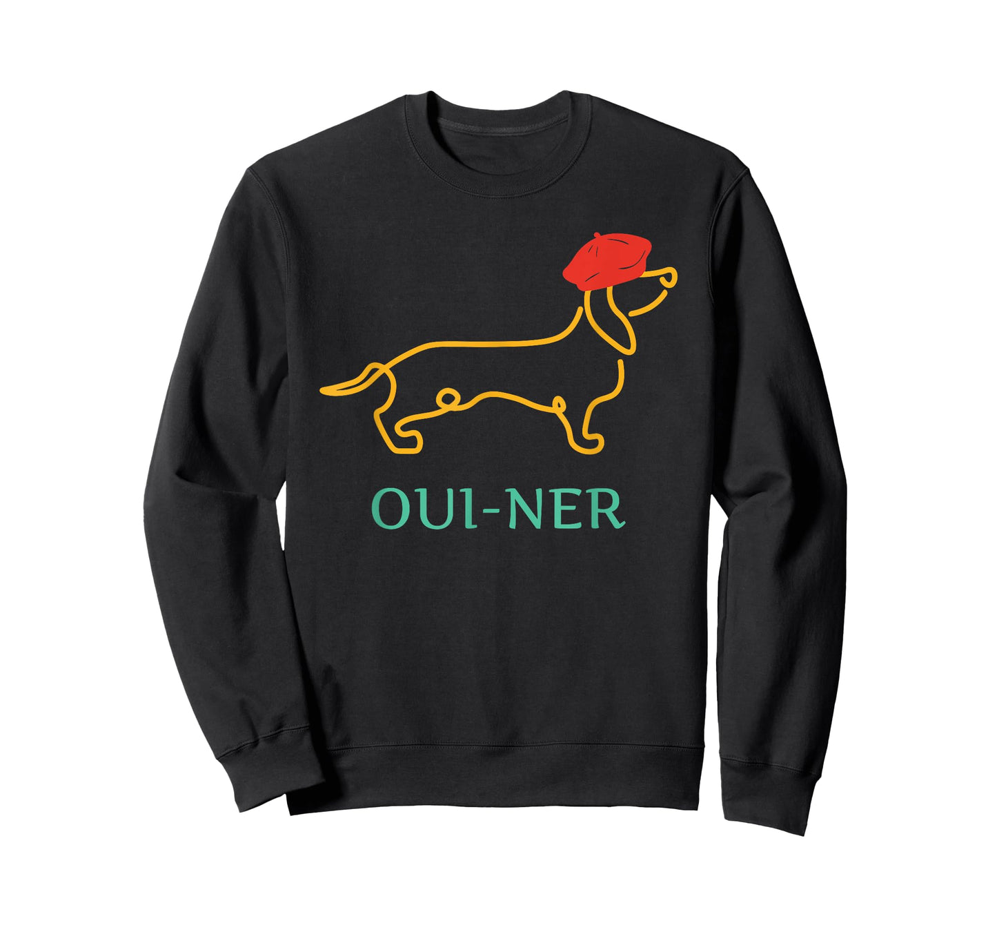 Oui-Ner Funny Dog Lovers Retro Vintage Men Women T-Shirt