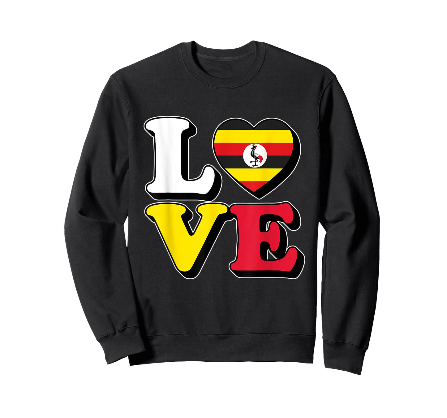 I Love Uganda Travel Souvenir Vacation Trip Ugandan Pride T-Shirt