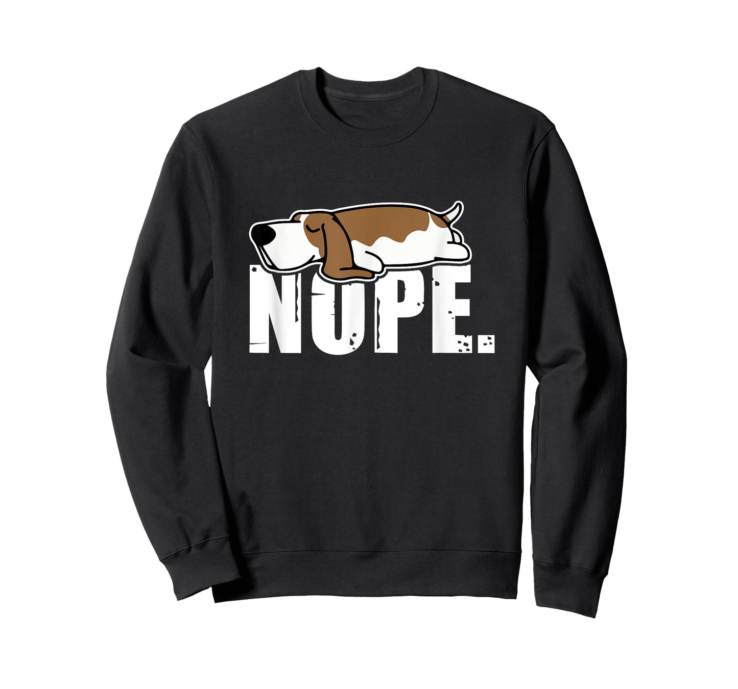 Nope Lazy Basset Hound Dog Sleeping Funny Dog Lovers T-shirt Men Women Kids T-Shirt