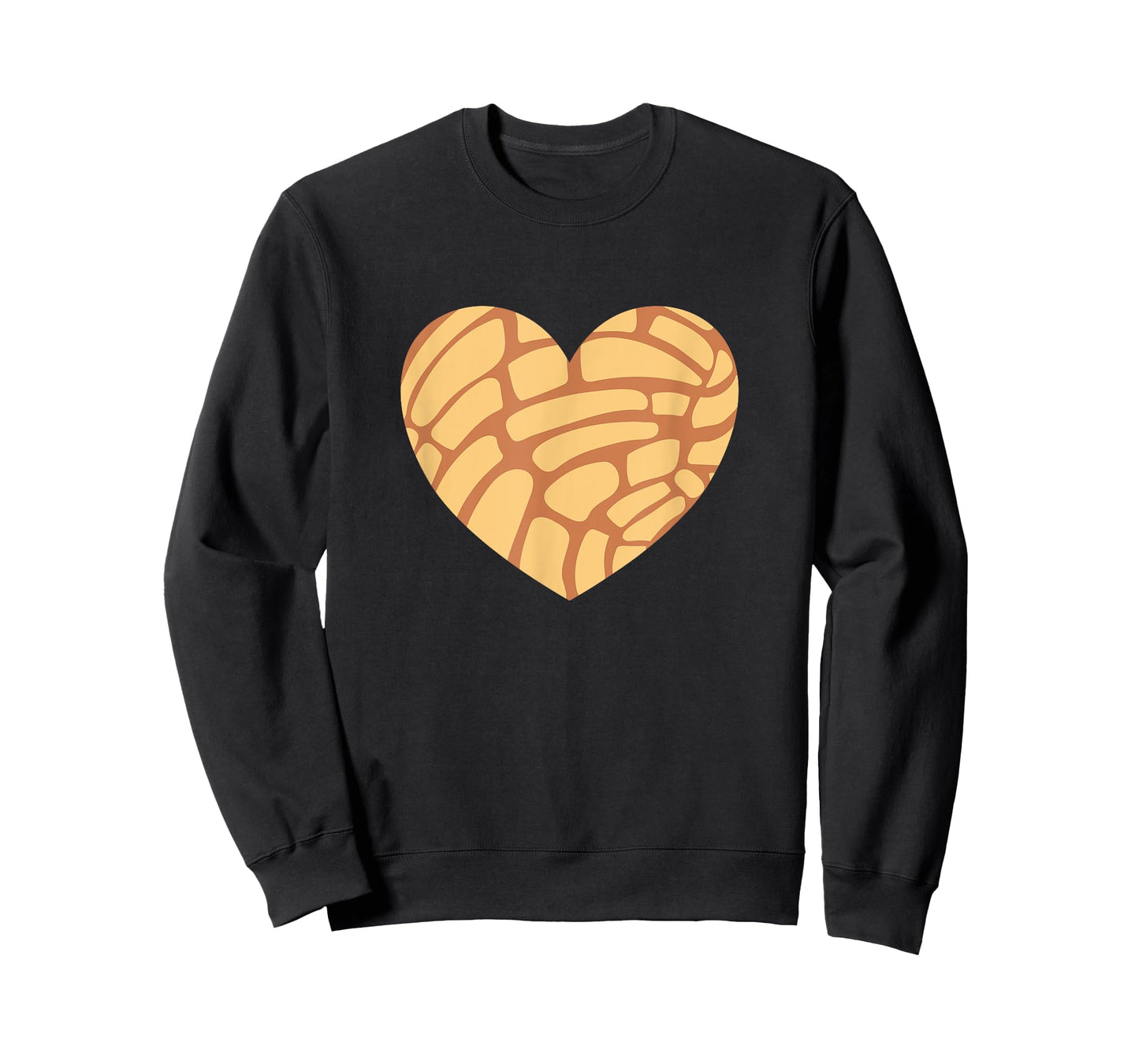 Concha Mexican Sweet Bun Heart T-Shirt