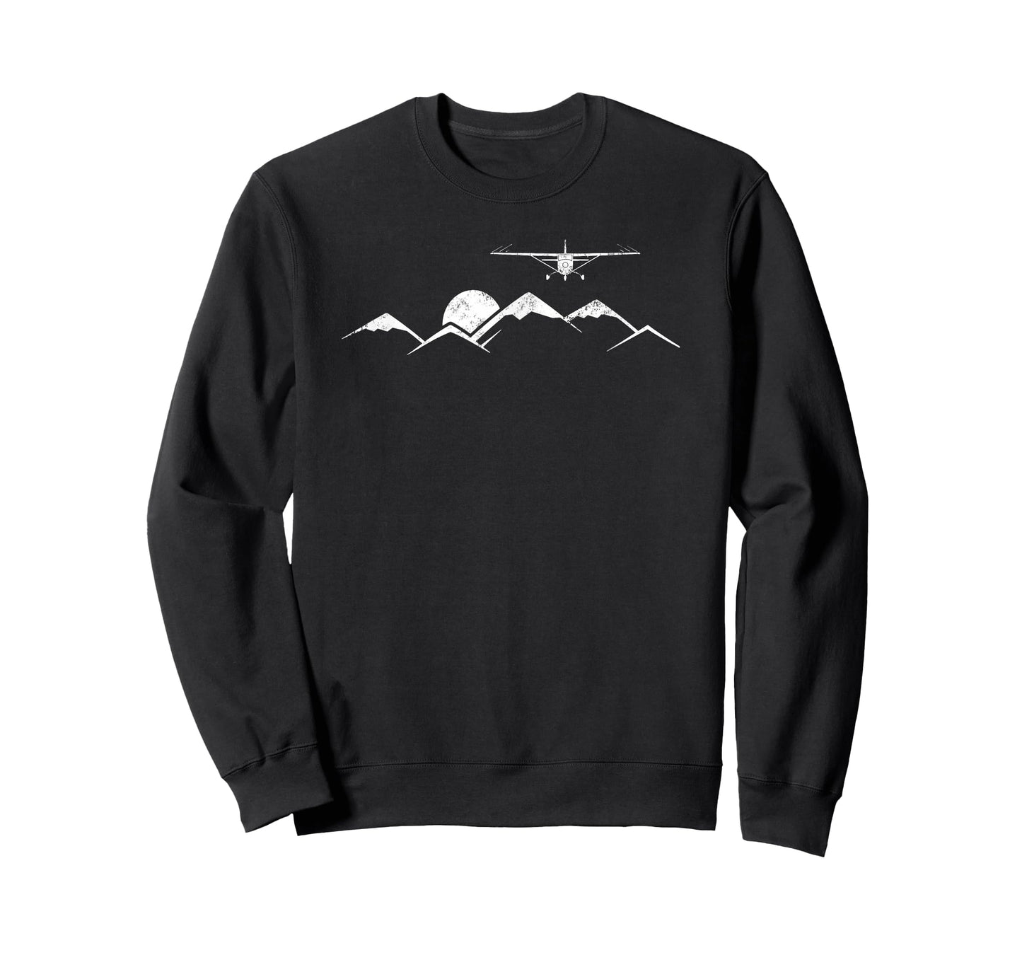 Airplane Over Mountains Gift for Pilots T-Shirt Small