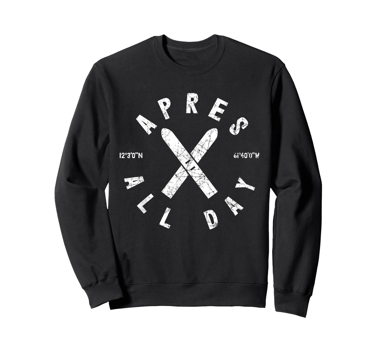 Apres Ski All Day Ski Cool Skier Winter Sports Skiing Gift T-Shirt