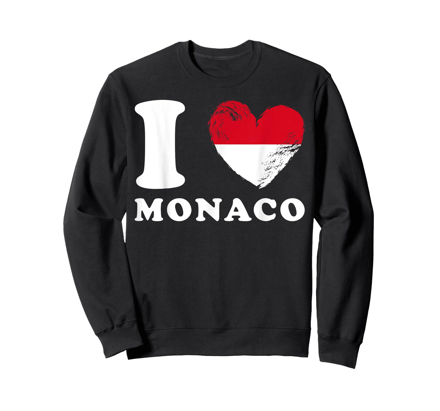 I Love Monaco - Heart Flag Monaco T-Shirt