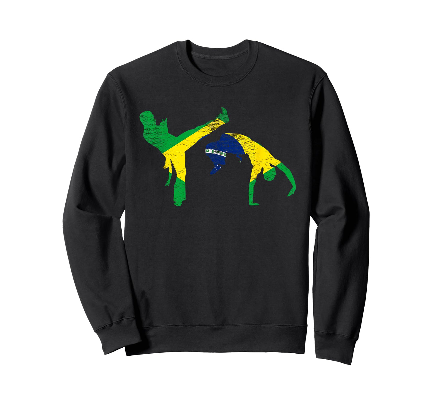 Brazil Flag Capoeira Dancer MMA Afro Brazilian Kick Fighter T-Shirt