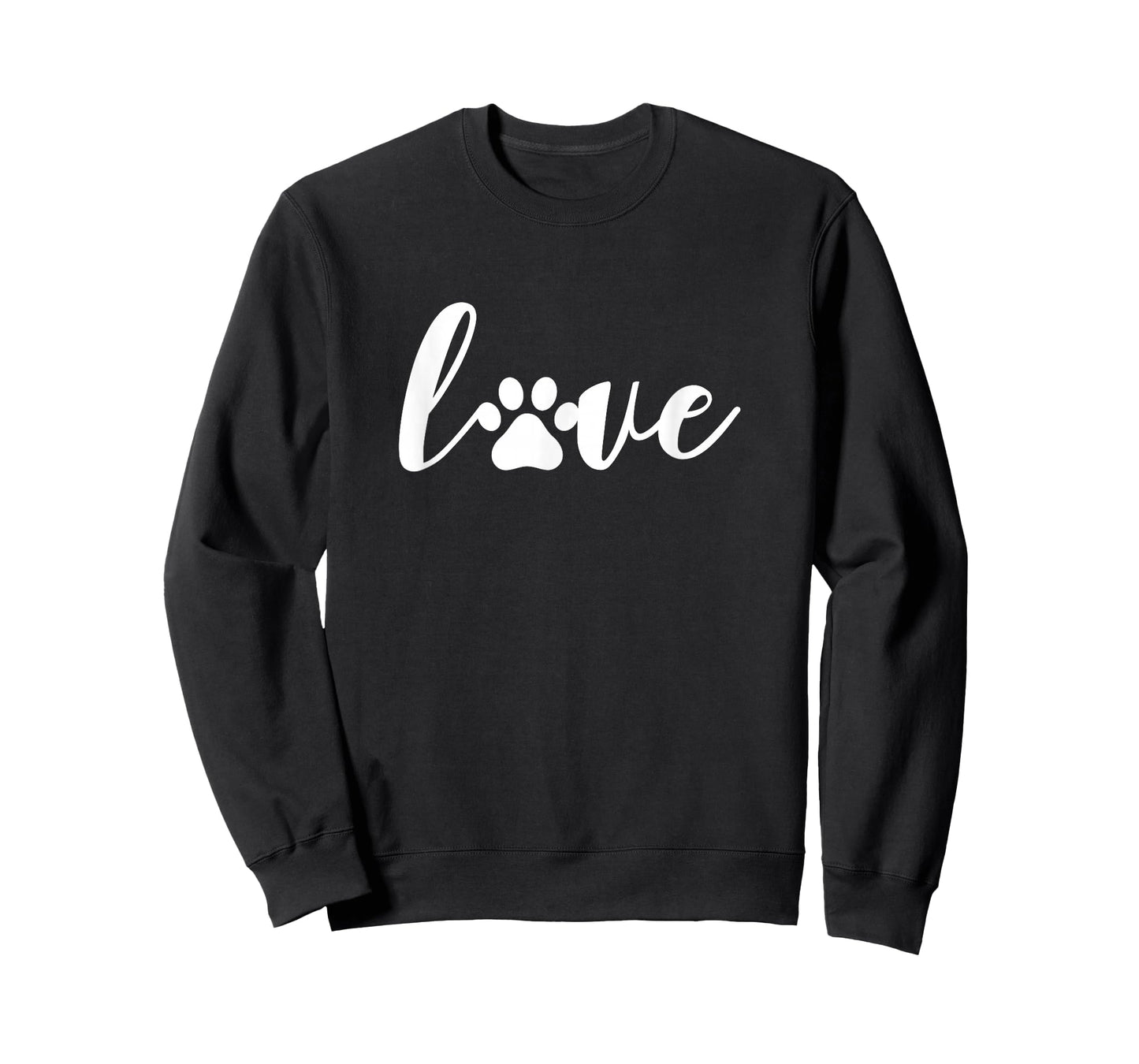 Paw Print Love Heart Funny Cool Dog Cat Mom Pet Animal Lover T-Shirt Small
