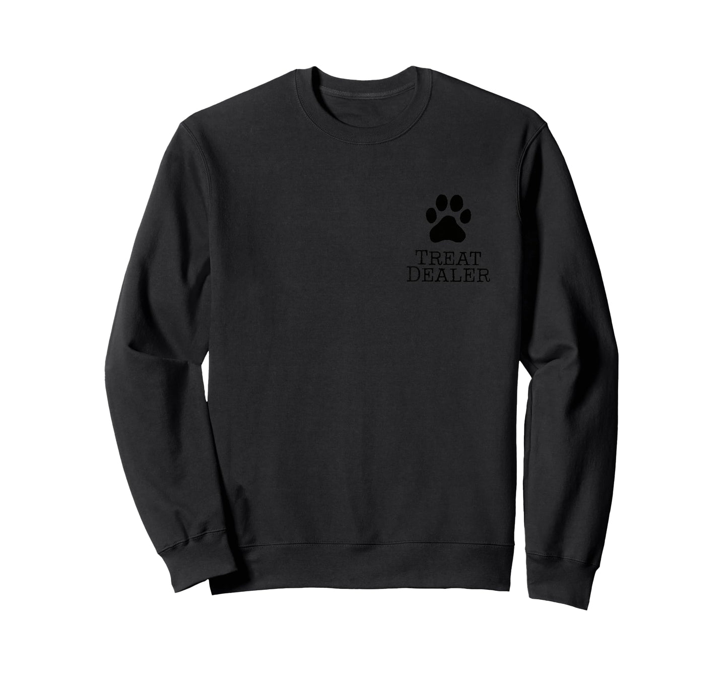 Treat Dealer Dog Paw in Typewriter Fun T-Shirt