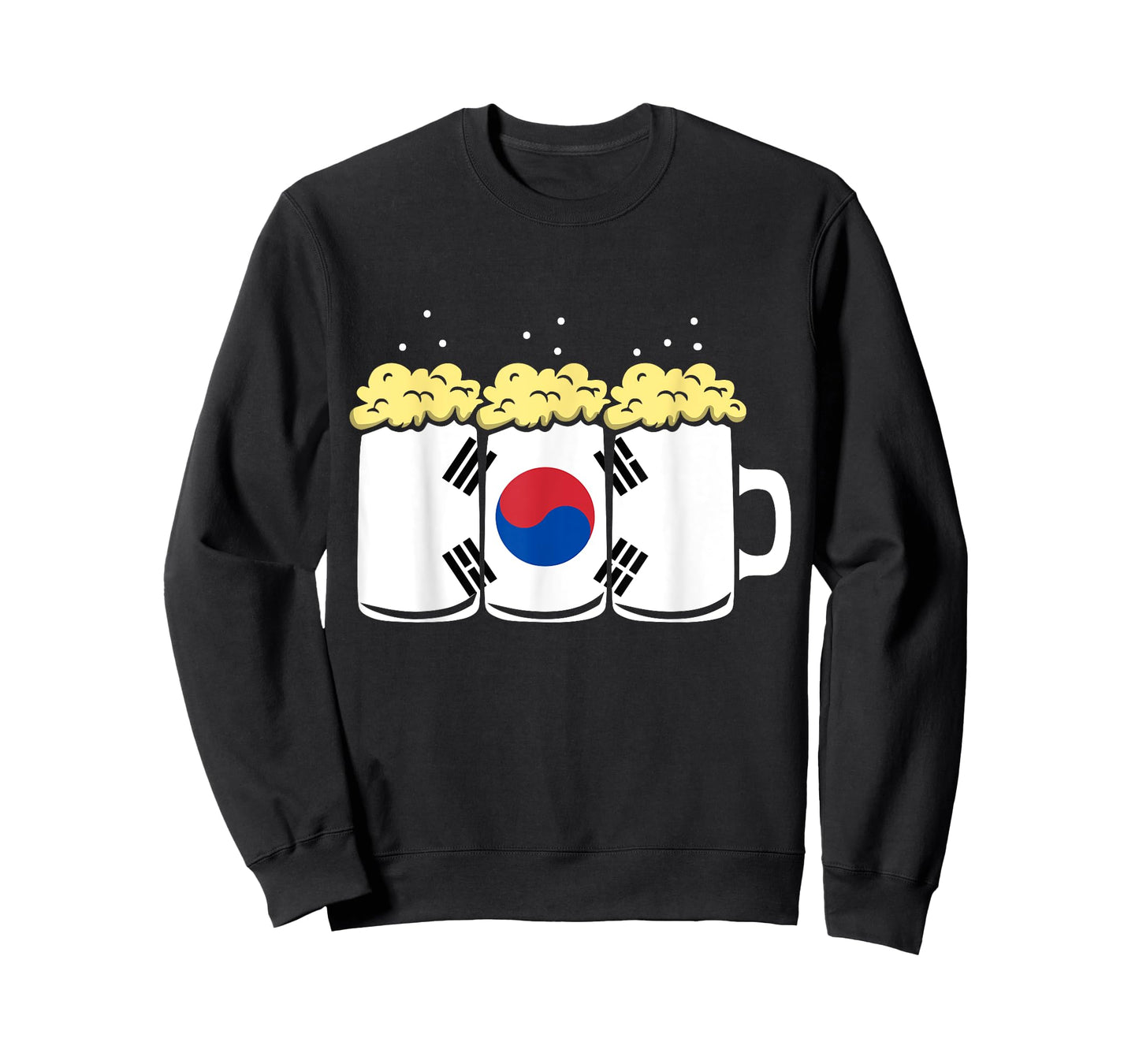 South Korea Flag Design for Beer Drinker Men T-Shirt