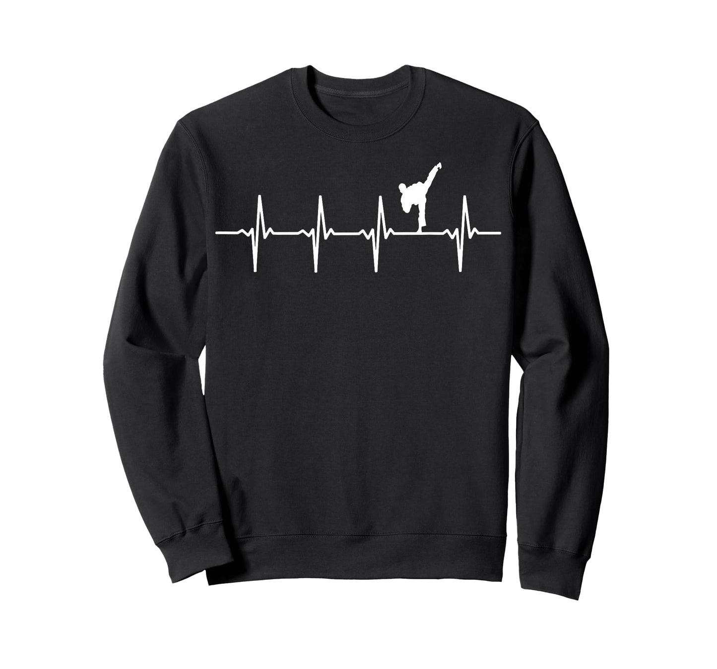 Karate & Taekwondo Heartbeat - Black Belt Karateka T-Shirt