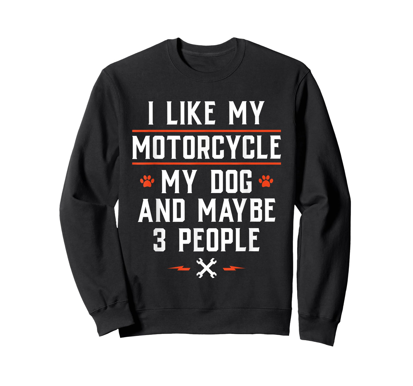 I Like My Motorcycle My Dog and Maybe 3 People - Funny Biker Men Women T-Shirt