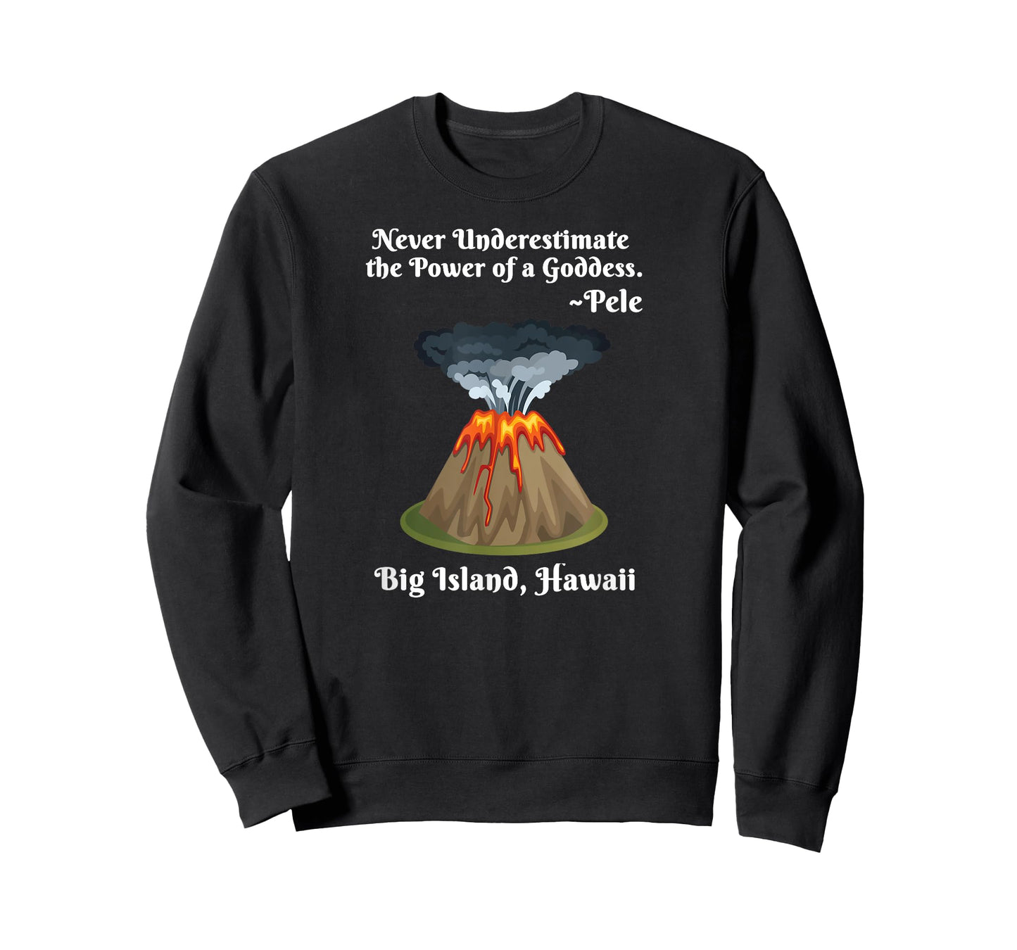 Big Island Hawaii Volcano Pele Goddess Hawaiian Shirt T-Shirt