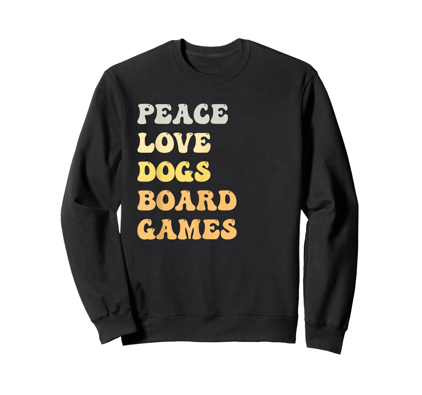 Peace Love Dogs Board Games Funny Retro T-Shirt