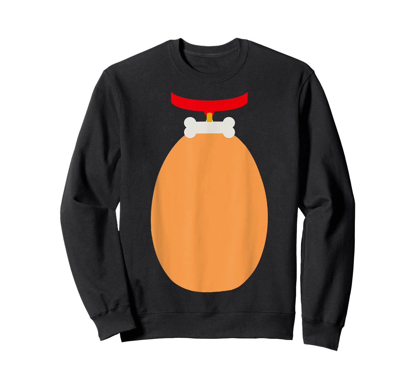 Funny belly dog with bone collar easy DIY halloween costume T-Shirt