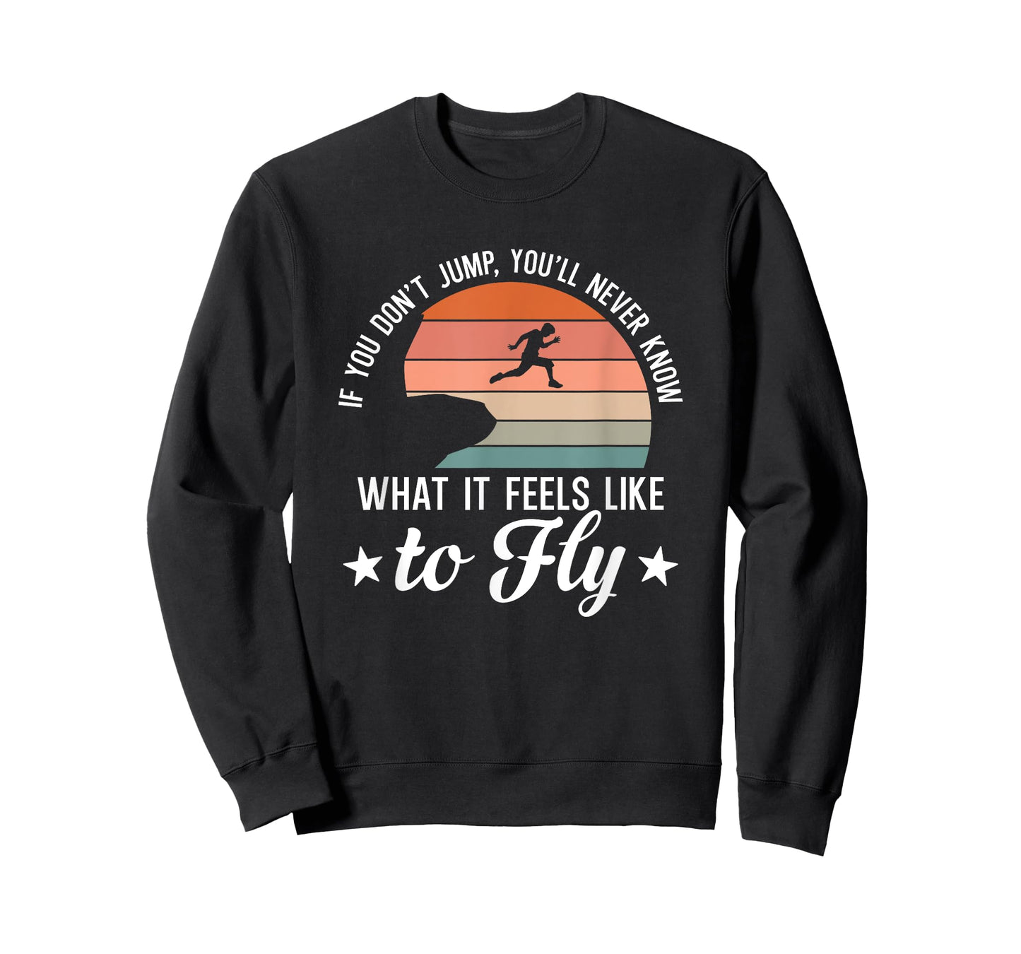 Feel To Fly Extreme Jumping Cliff Diver Vintage Cliff Diving T-Shirt