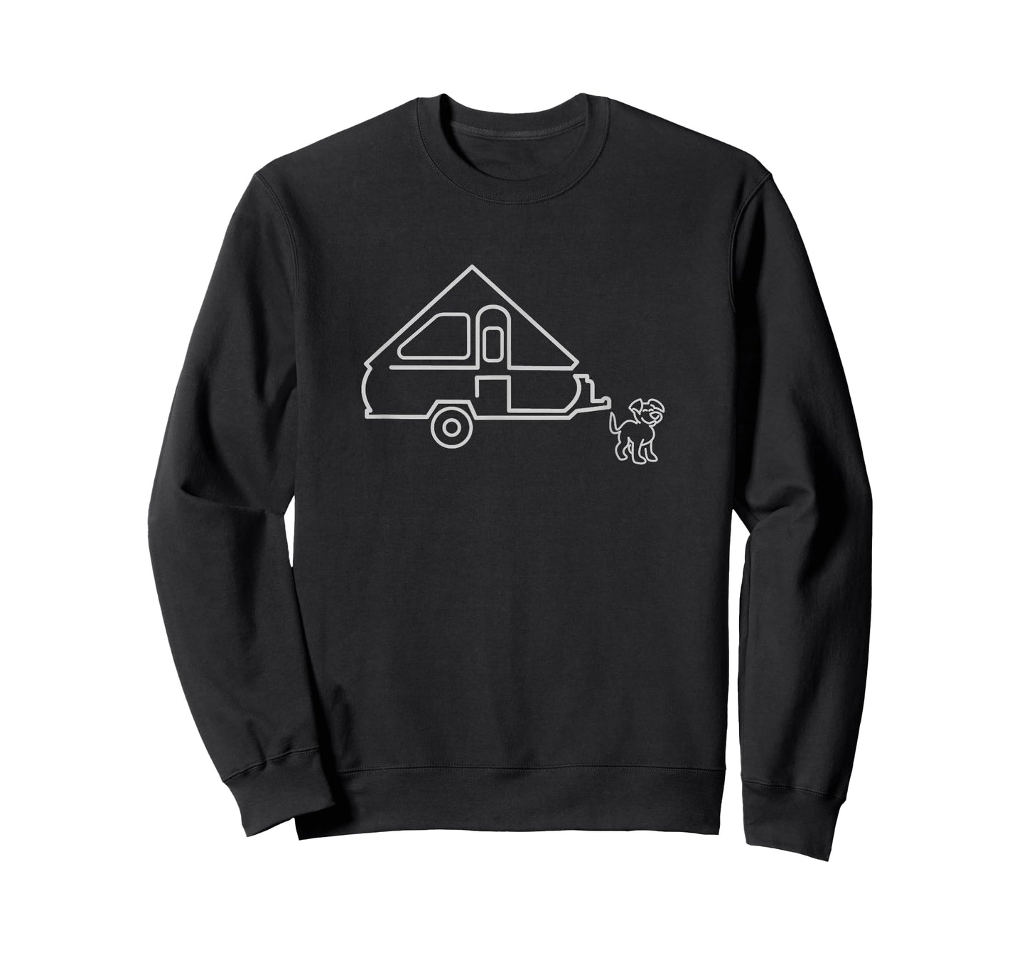 Dog Aliner A-frame Travel Trailer | Happy Camper Dog T-Shirt