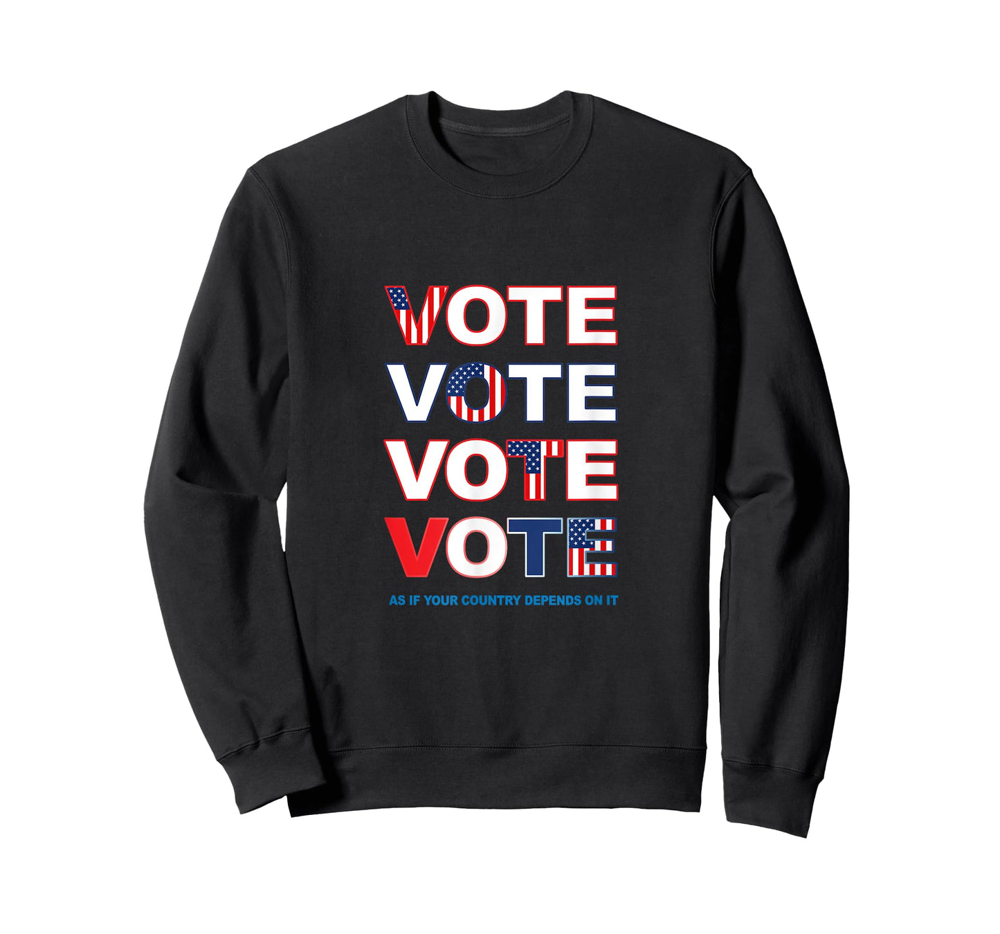 Vote Red White Blue Pro Democracy Patriotic Voter Election Women Men T-Shirt
