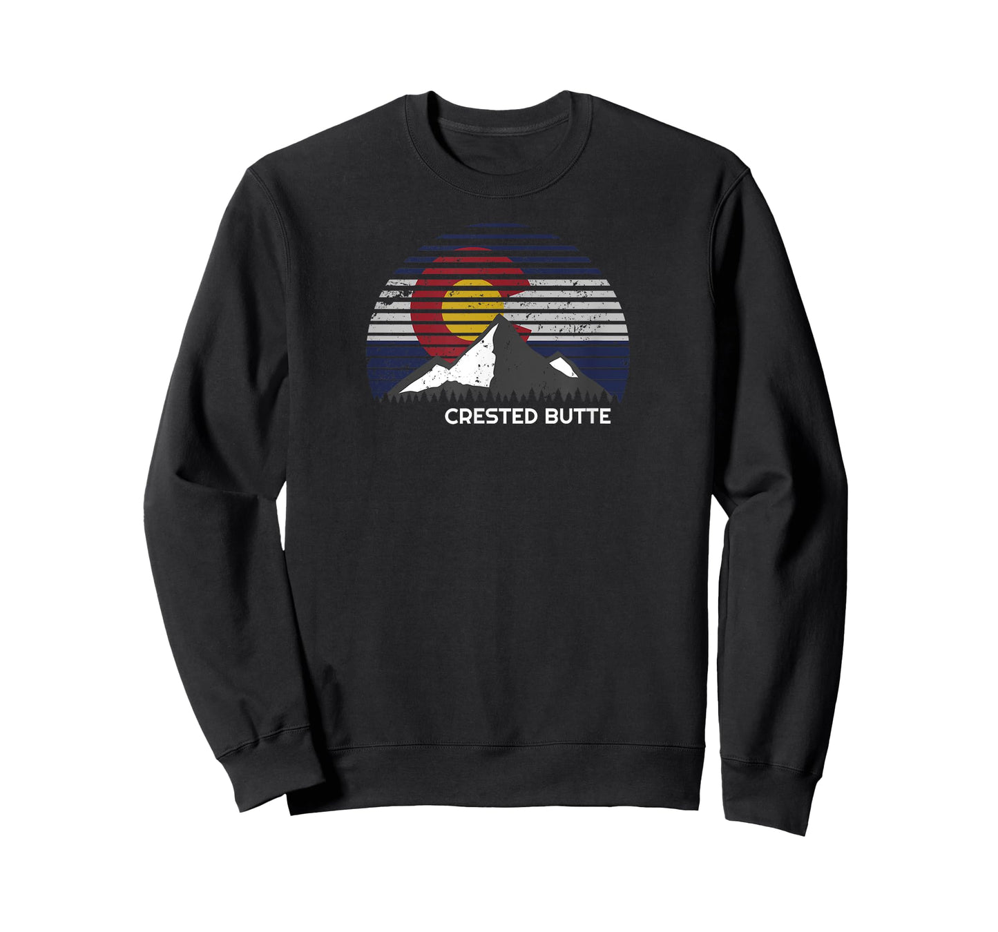 Crested Butte Rocky Mountain Colorado Flag T-Shirt