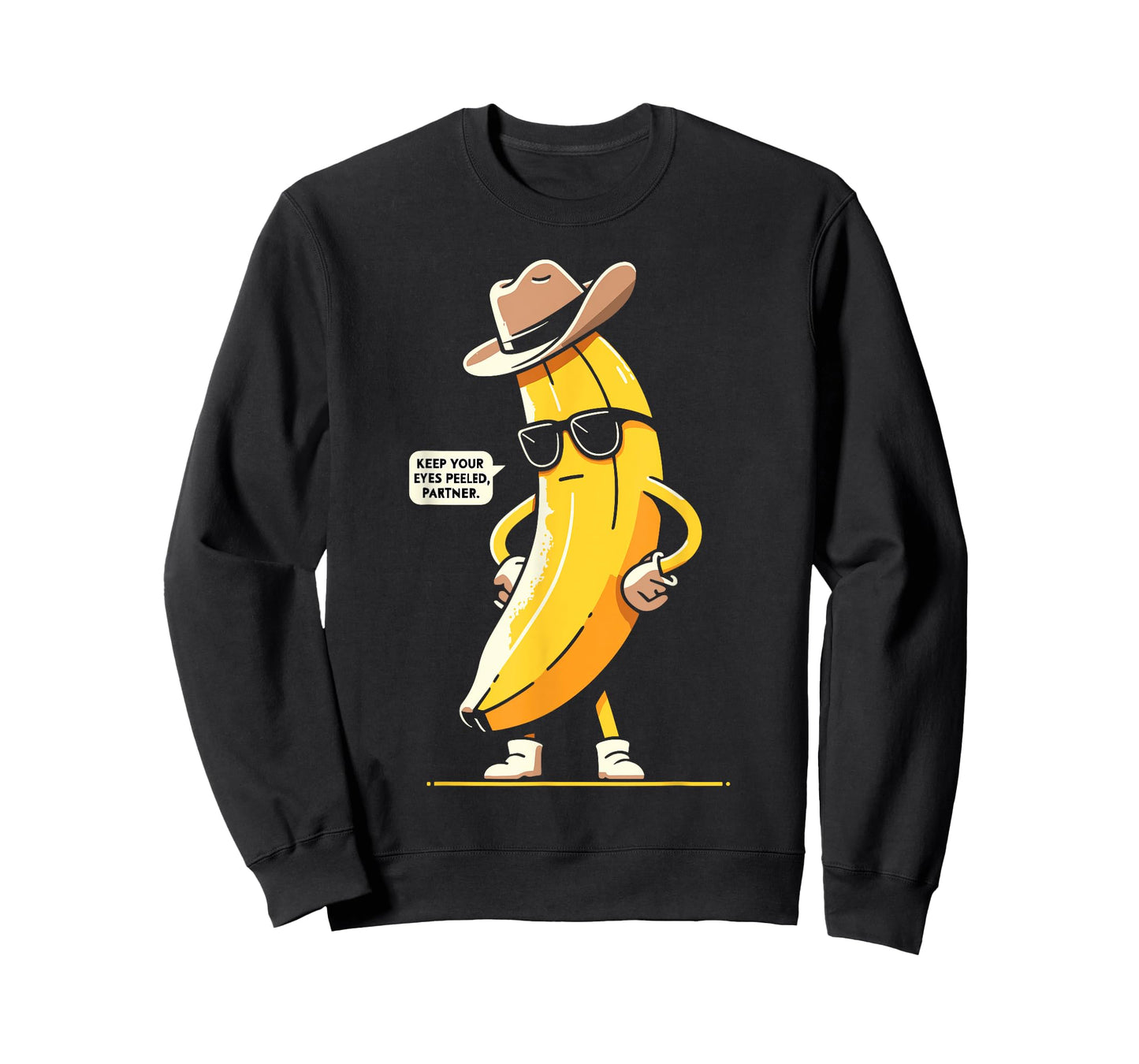 Banana Cowboy Cowgirl Country Western Novelty Funny Banana T-Shirt