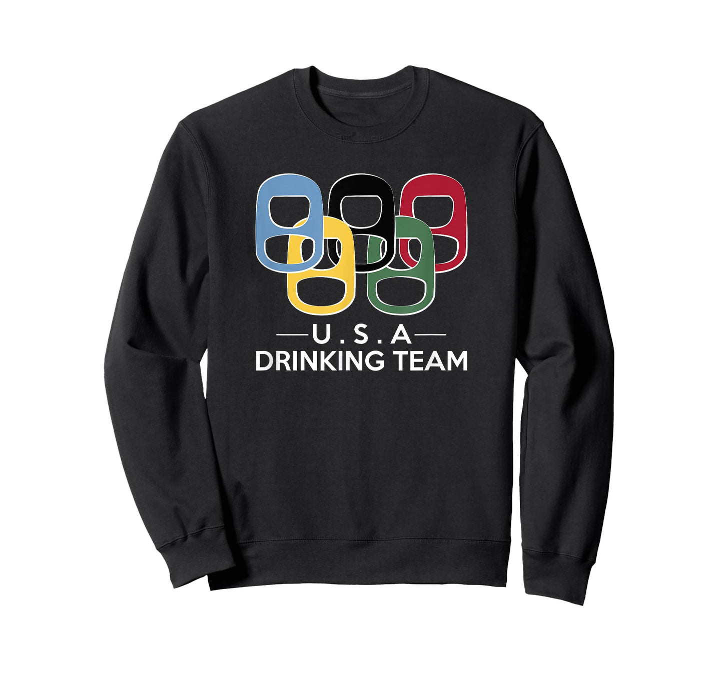 USA Drinking Team Beer Can Tab Sports T-Shirt T-Shirt