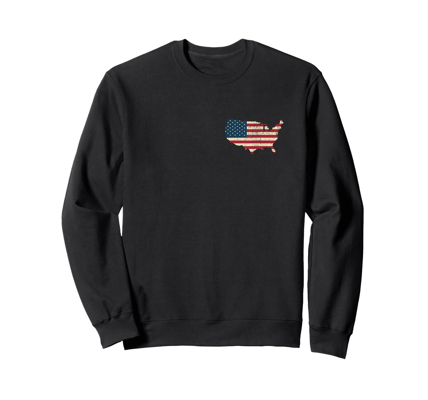 Front Back American Flag USA Est 1776 4th of July America T-Shirt