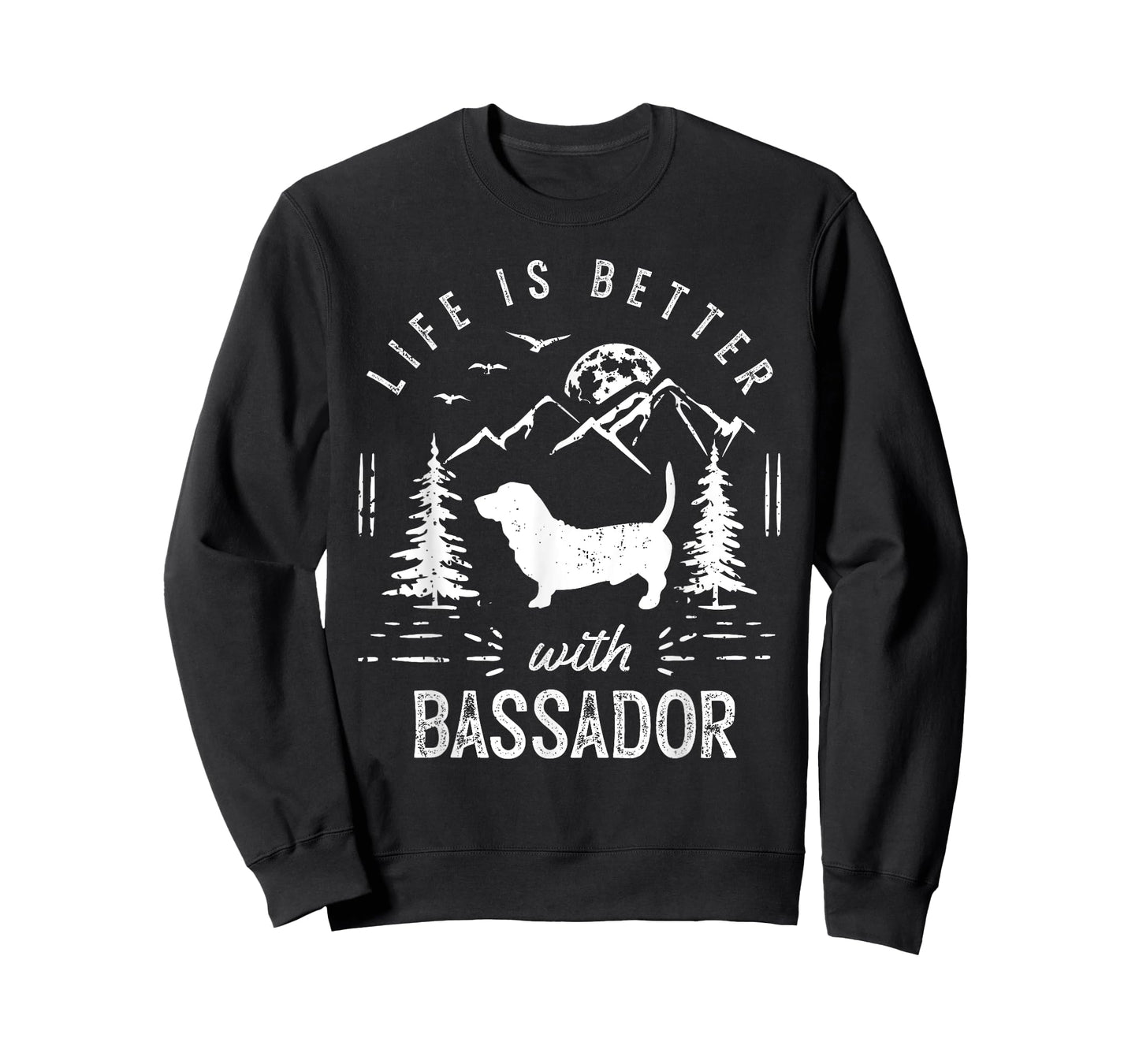 Bassador Life Better Mom Dad Dog T-Shirt