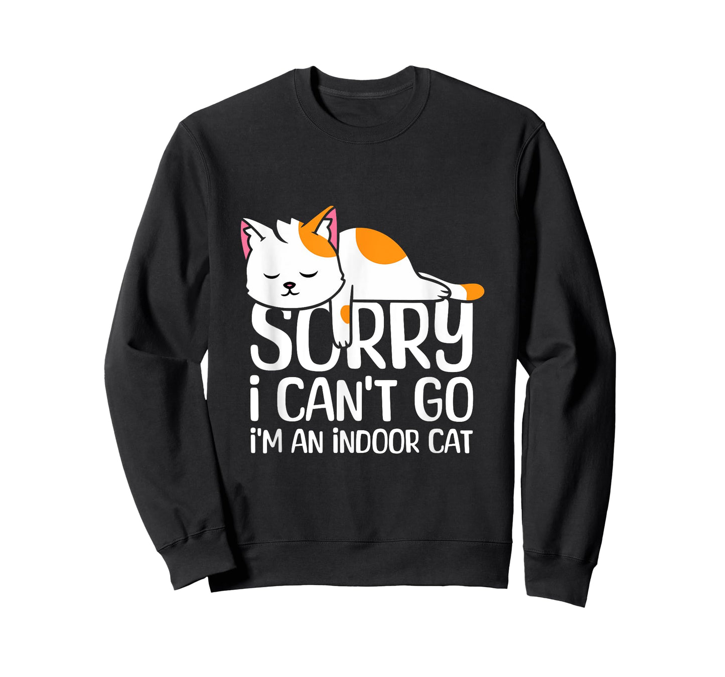 I'm an Indoor Cat Sorry I Can't Go Introvert Humor T-Shirt