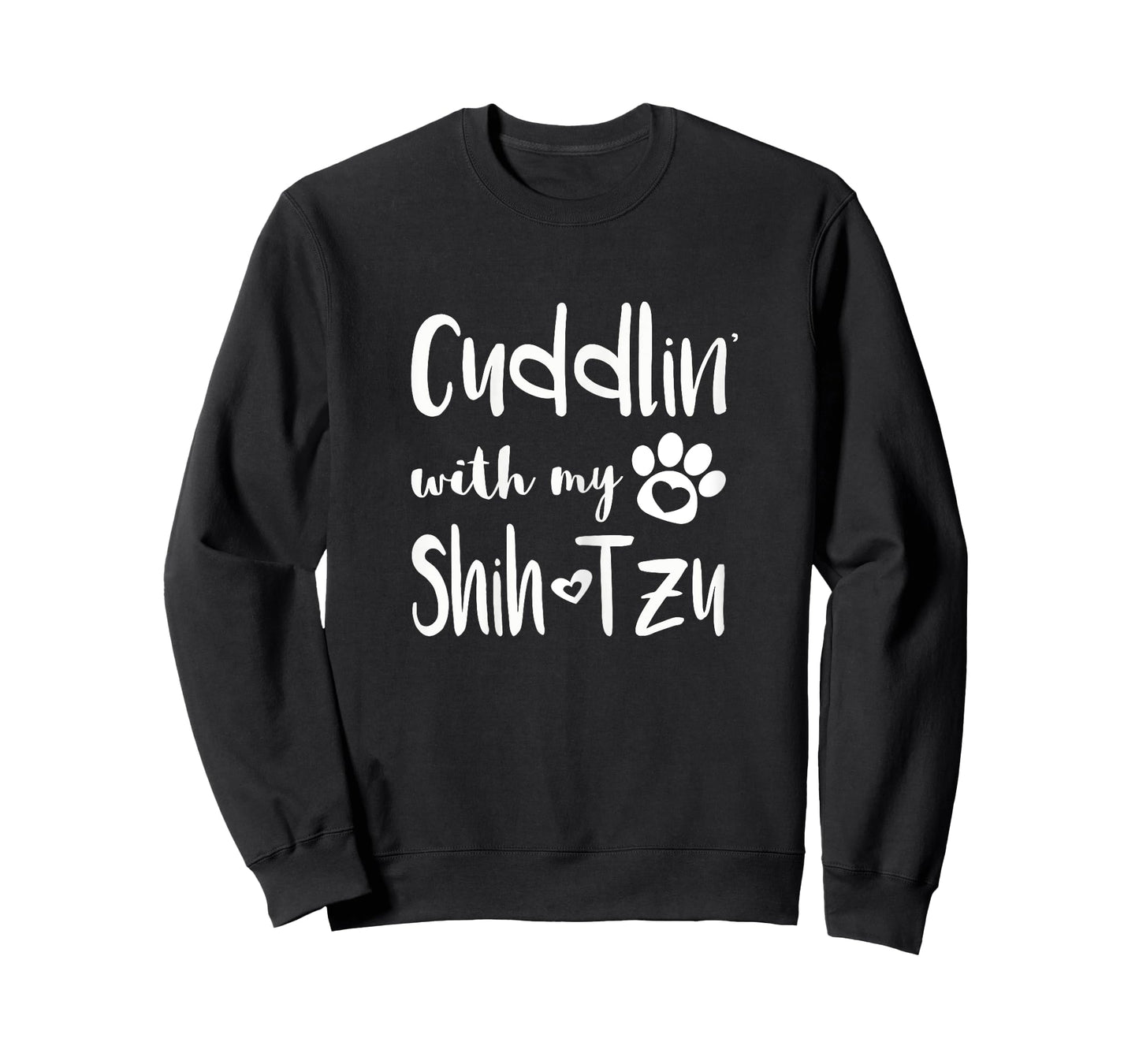 Cuddling with my Shih Tzu Shirt - Dog Mom pajamas for women T-Shirt