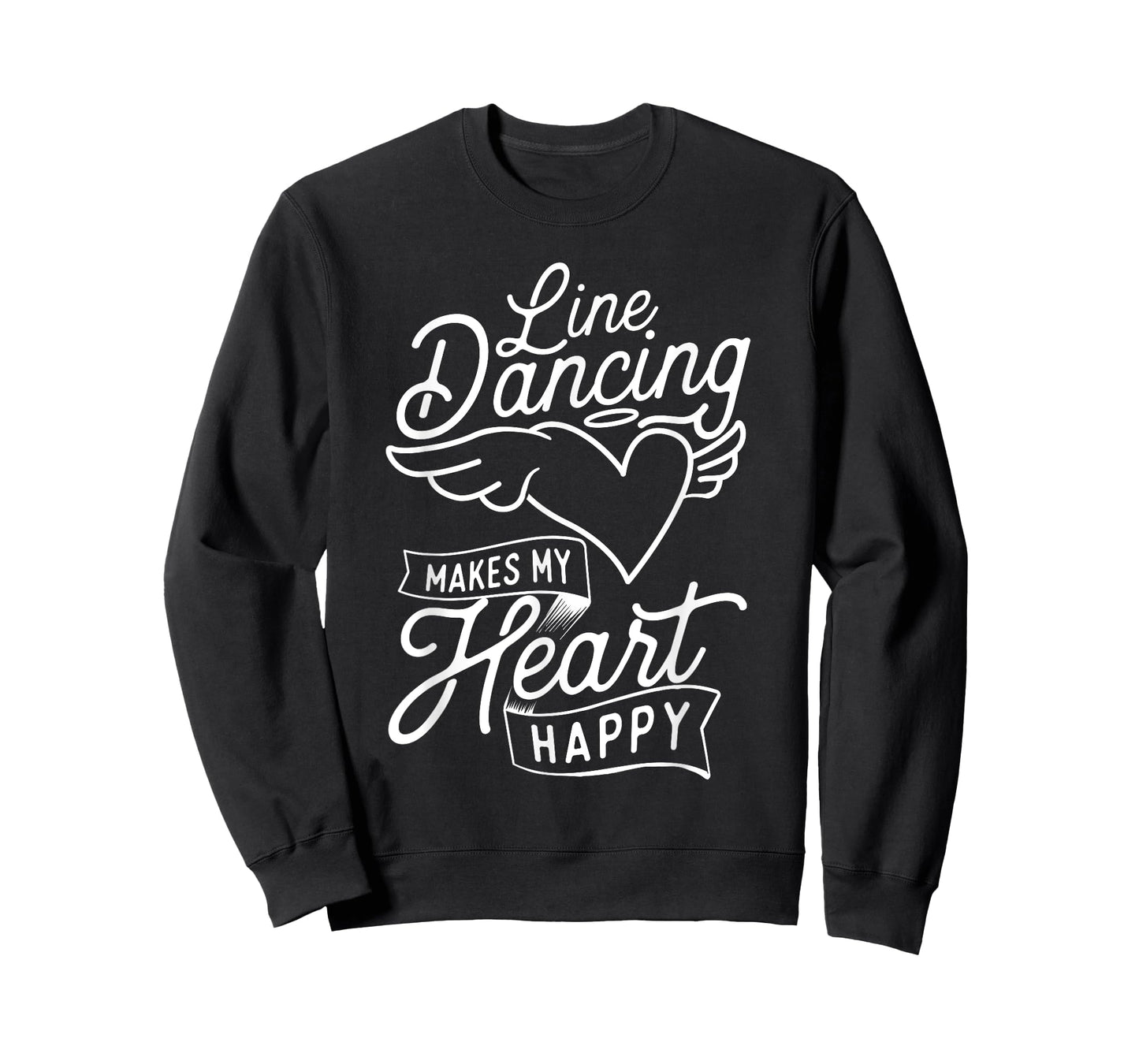 Line Dancing Makes My Heart Happy - Country Western Dancer T-Shirt