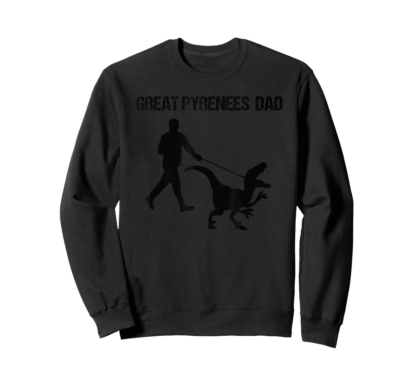 funny Great Pyrenees dad Dinosaur T-Shirt