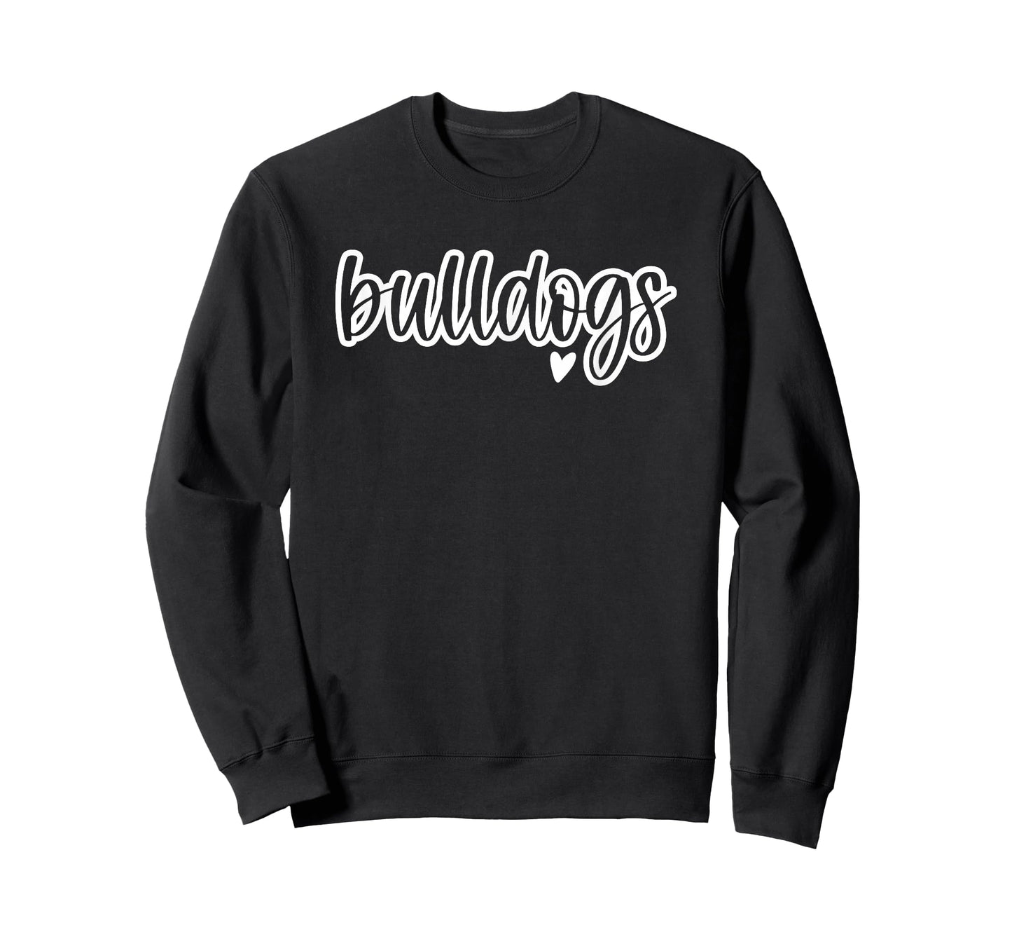 Cute Bulldogs Script Game Mascot Day - Matching Team Color T-Shirt