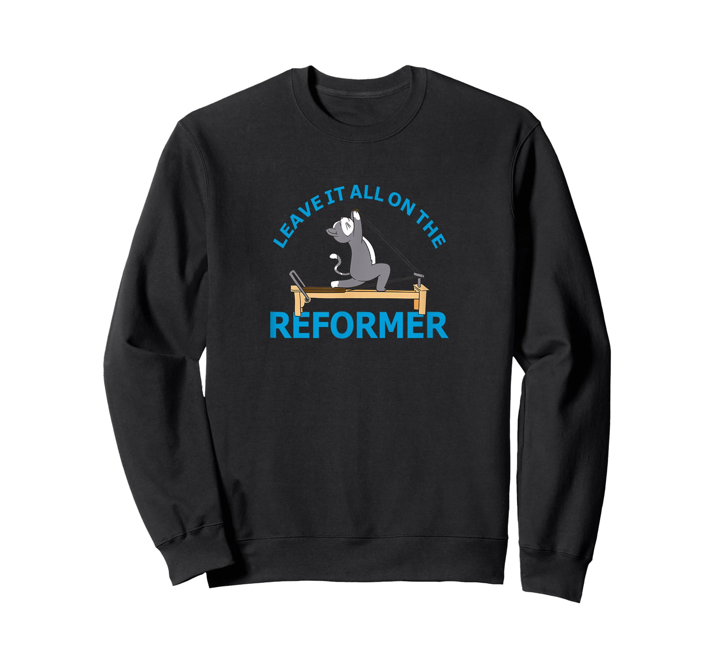 Leave it all on the Reformer Pilates cat Lover funny animal T-Shirt for Men Women