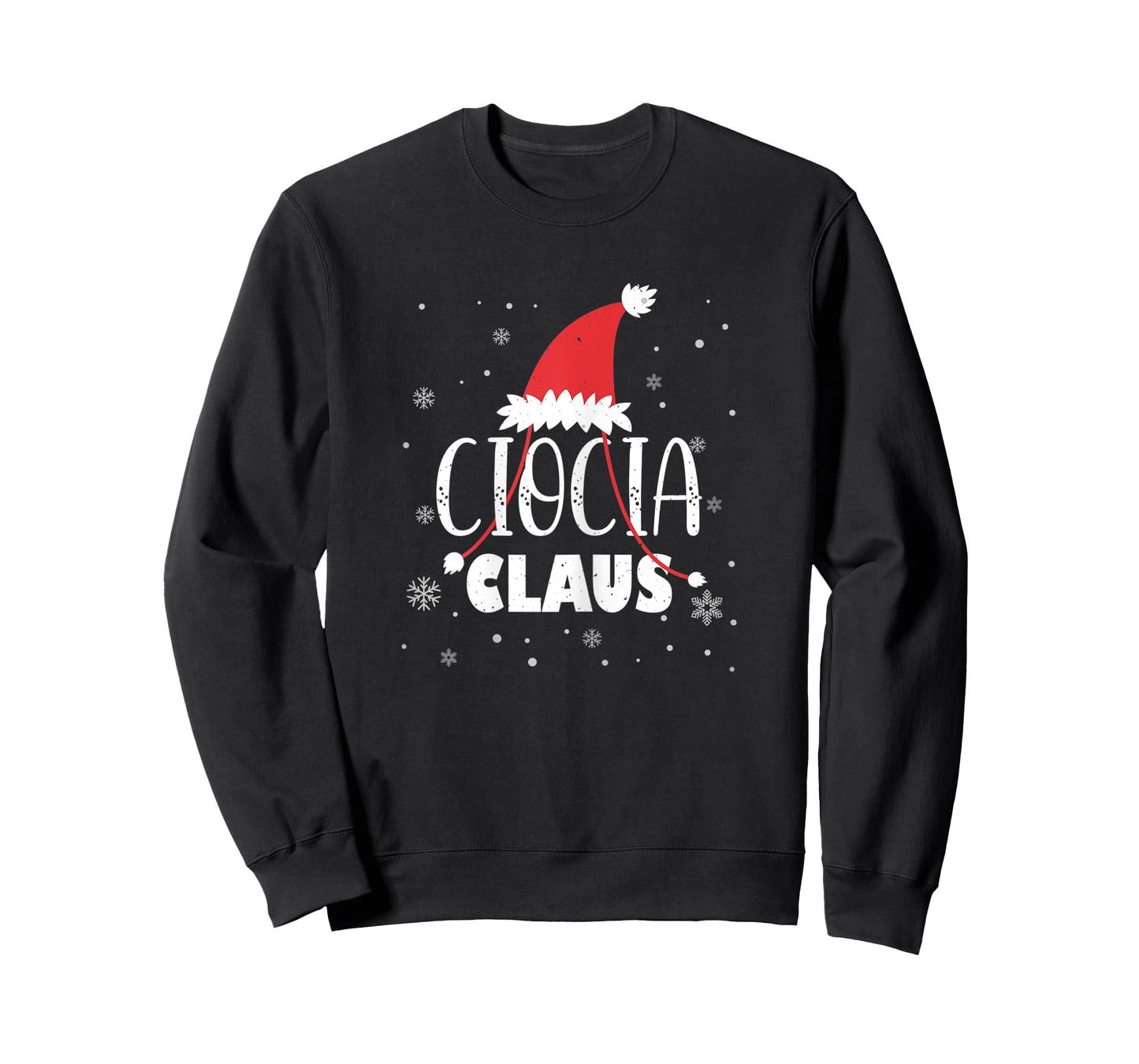 Ciocia Claus Santa Hat Polish Ciocia Aunt Claus Auntie Xmas T-Shirt