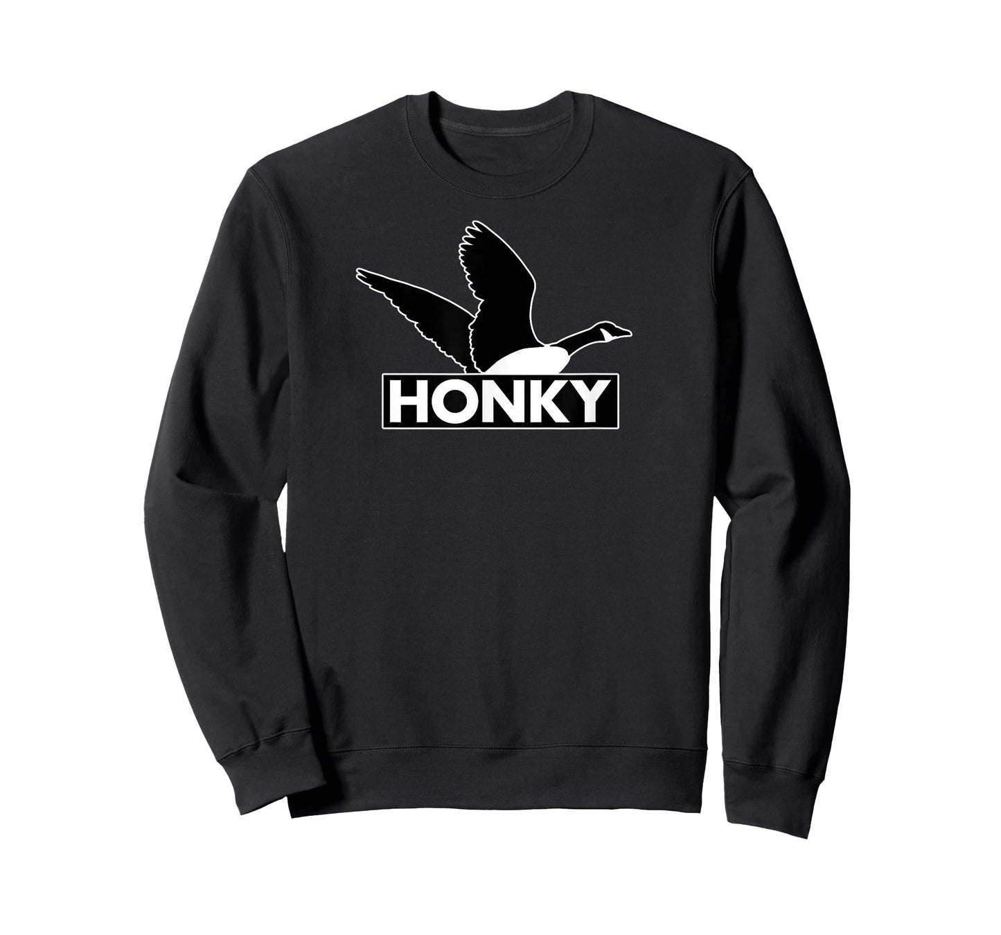 Honky - Humorous Canada Goose Silly Racism Pun Mens Womens T-Shirt