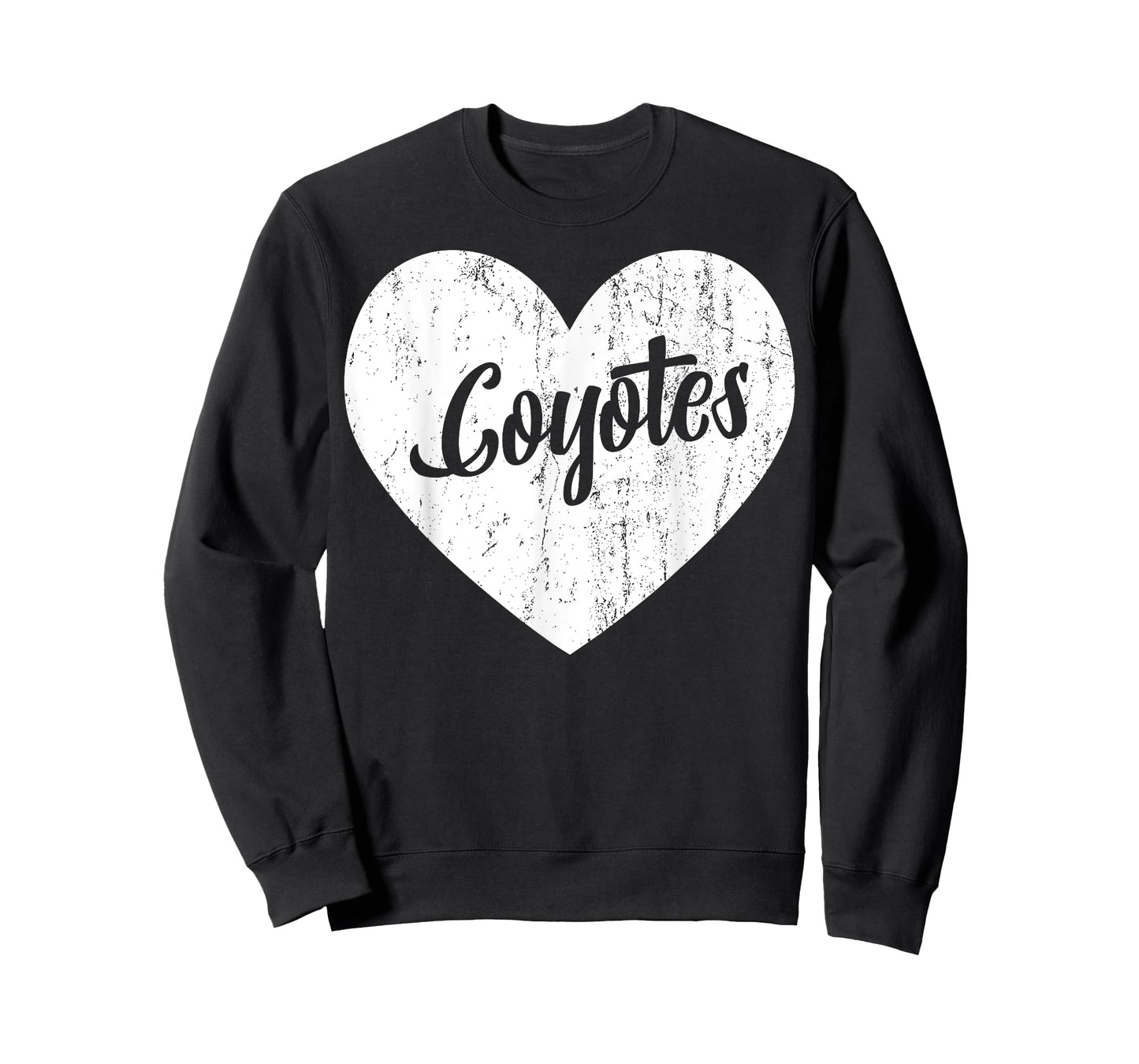 Coyotes School Sports Fan Team Spirit Mascot Heart Gift T-Shirt