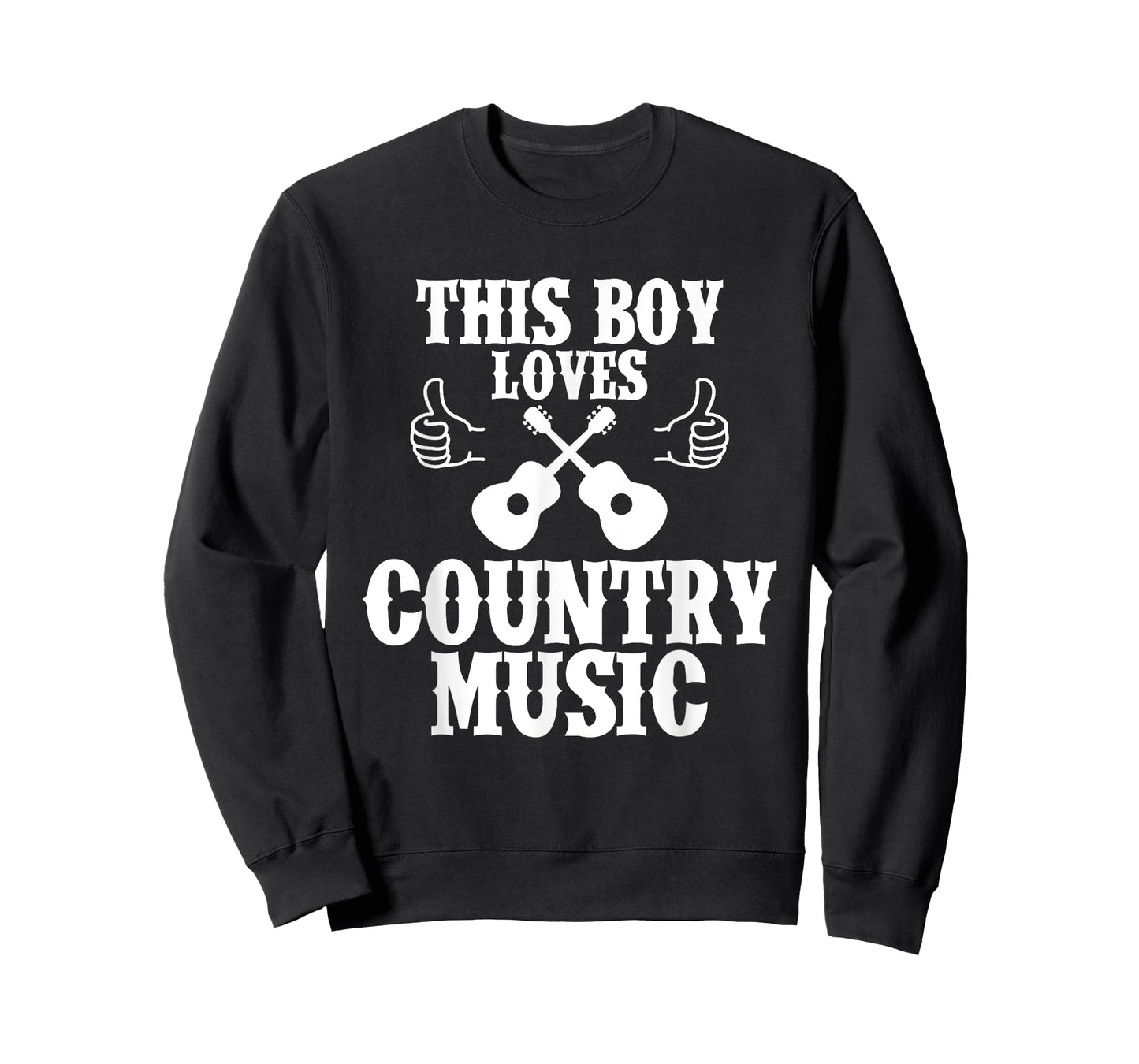 Country This Boy Loves Country Music Western US Campfire T-Shirt