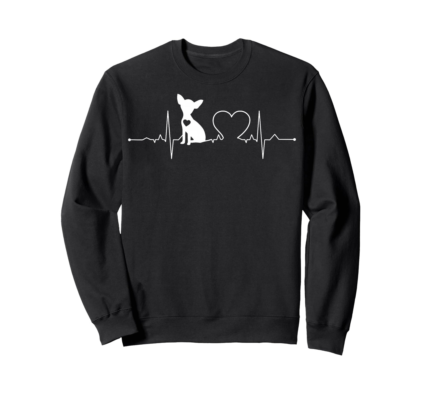 Chihuahua with Heartbeat - Chihuahua T-Shirt Small