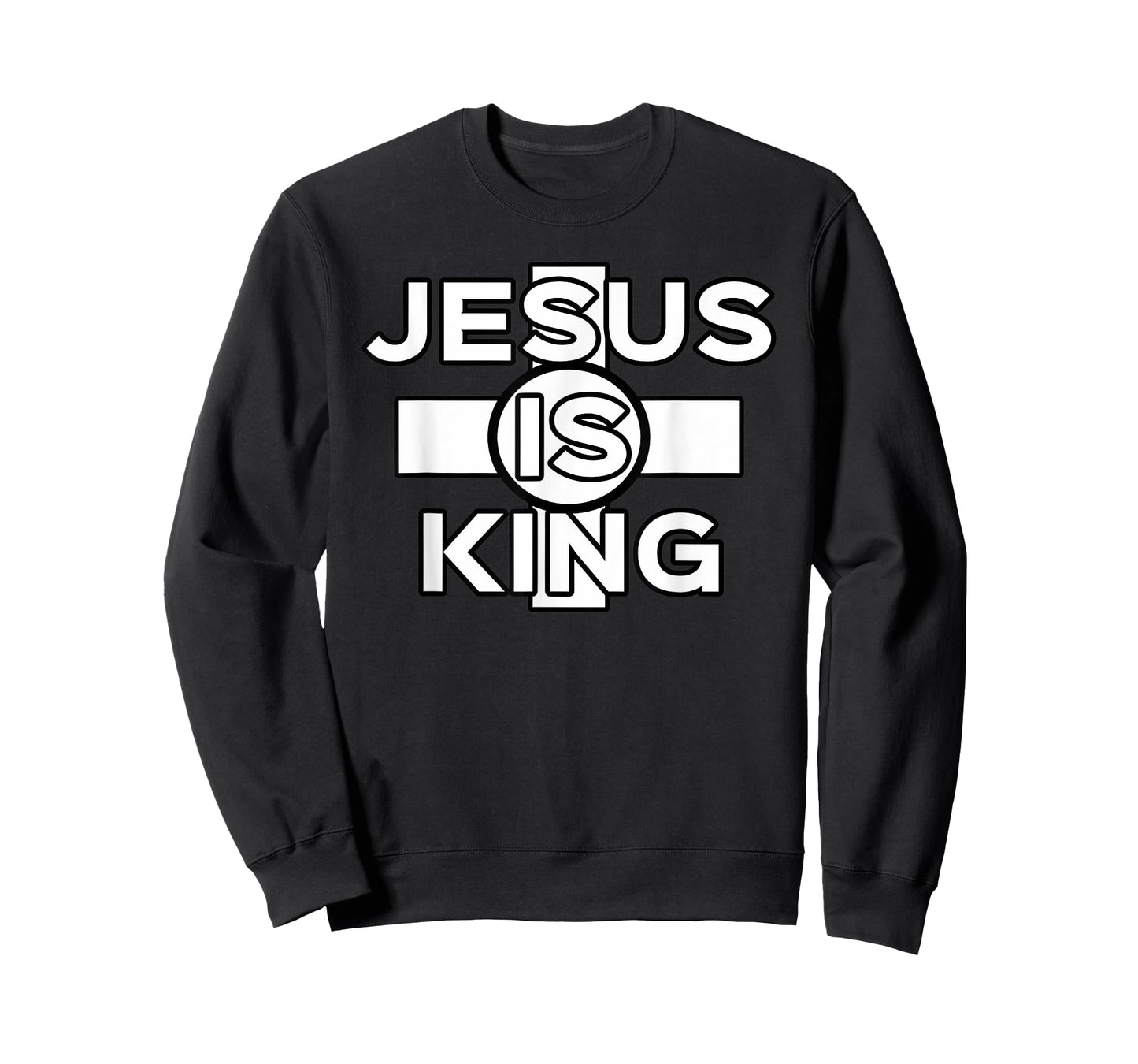 Funny Christian Design Jesus is King in Text Loving Jesus T-Shirt