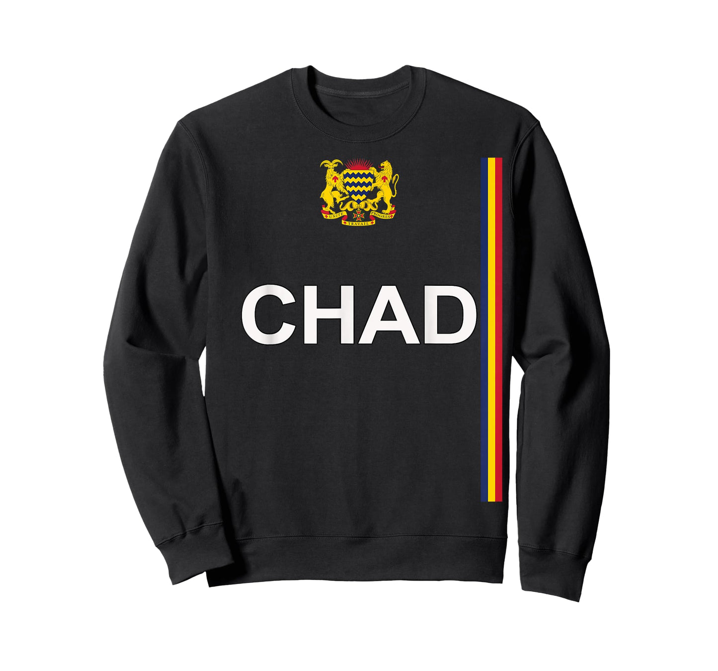 Chadian Sports-style National Coat of Arms and Flag of Chad T-Shirt