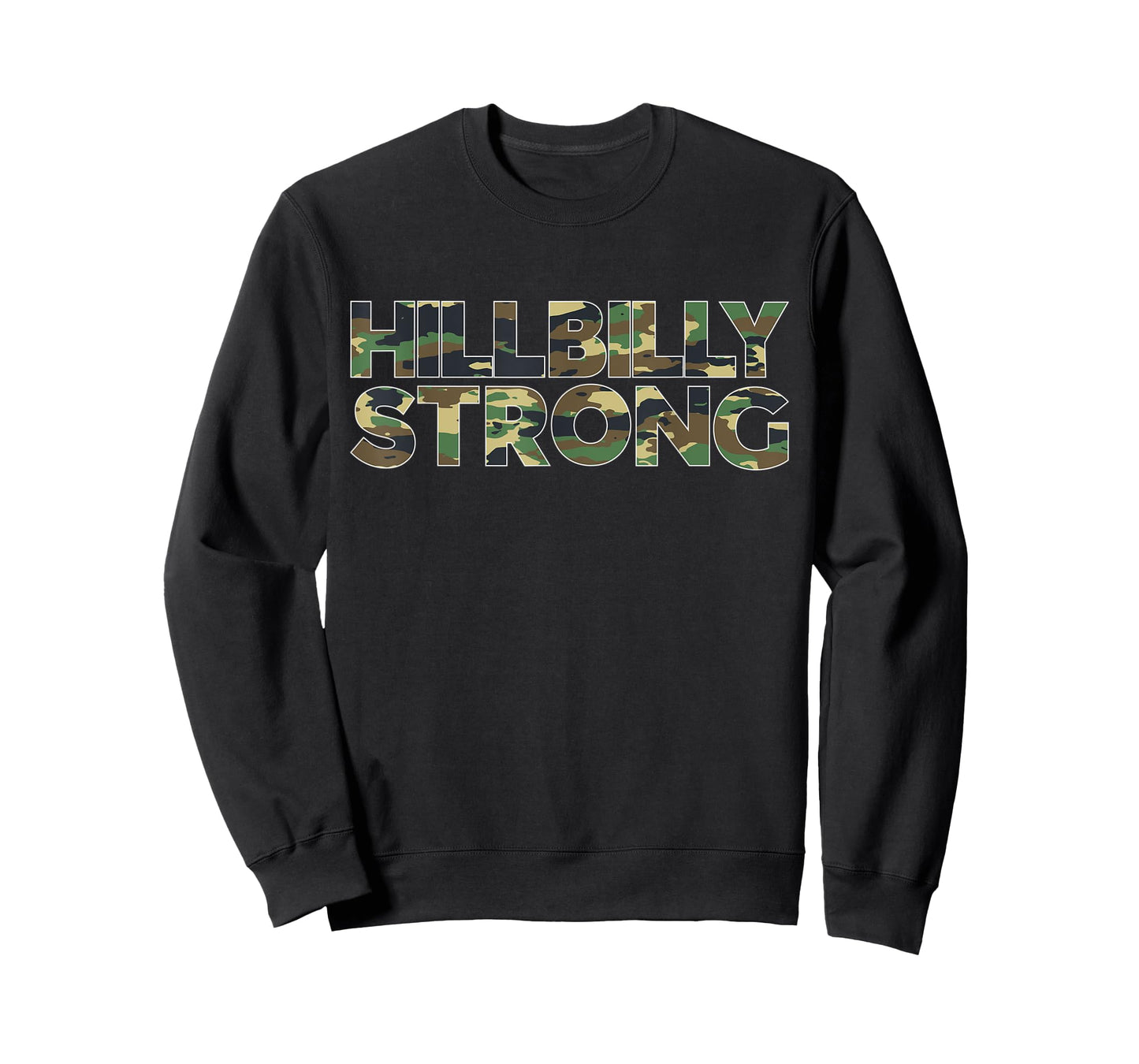 Hillbilly Strong Camouflage Country Rural Life Design T-Shirt