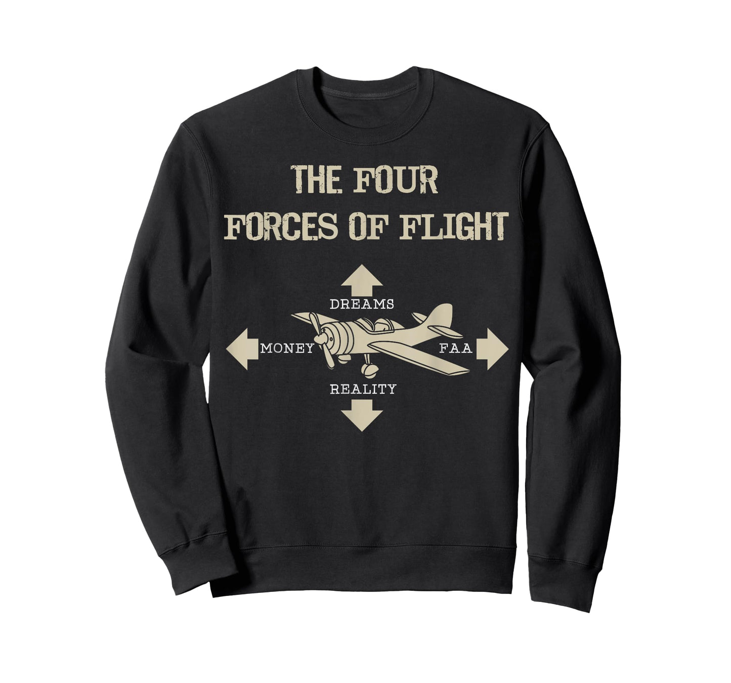 Four Forces Of Flight Dreams Money Reality FAA Gift T-Shirt