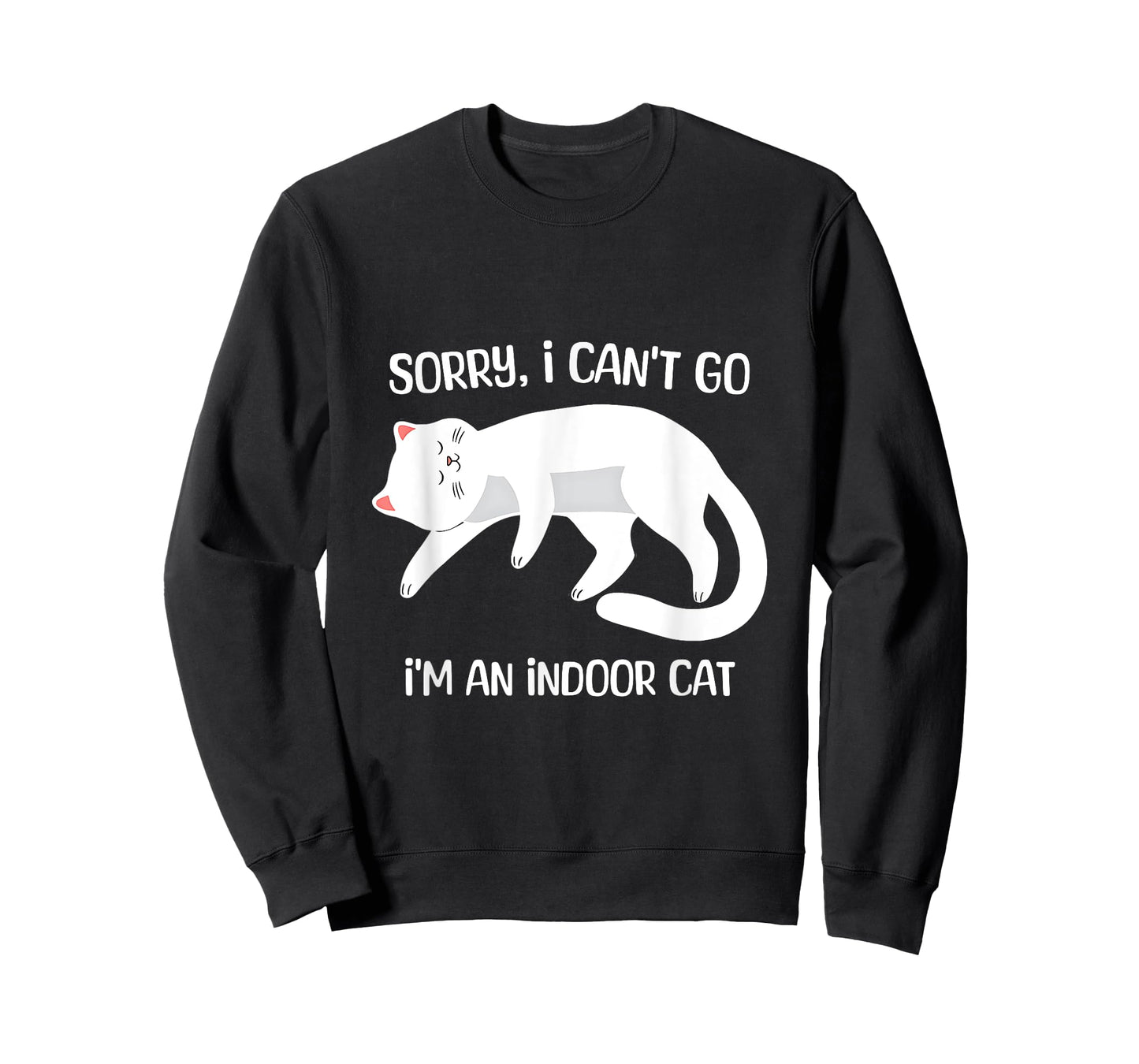 I'm an Indoor Cat Sorry I Can't Go Introvert Lover T-Shirt