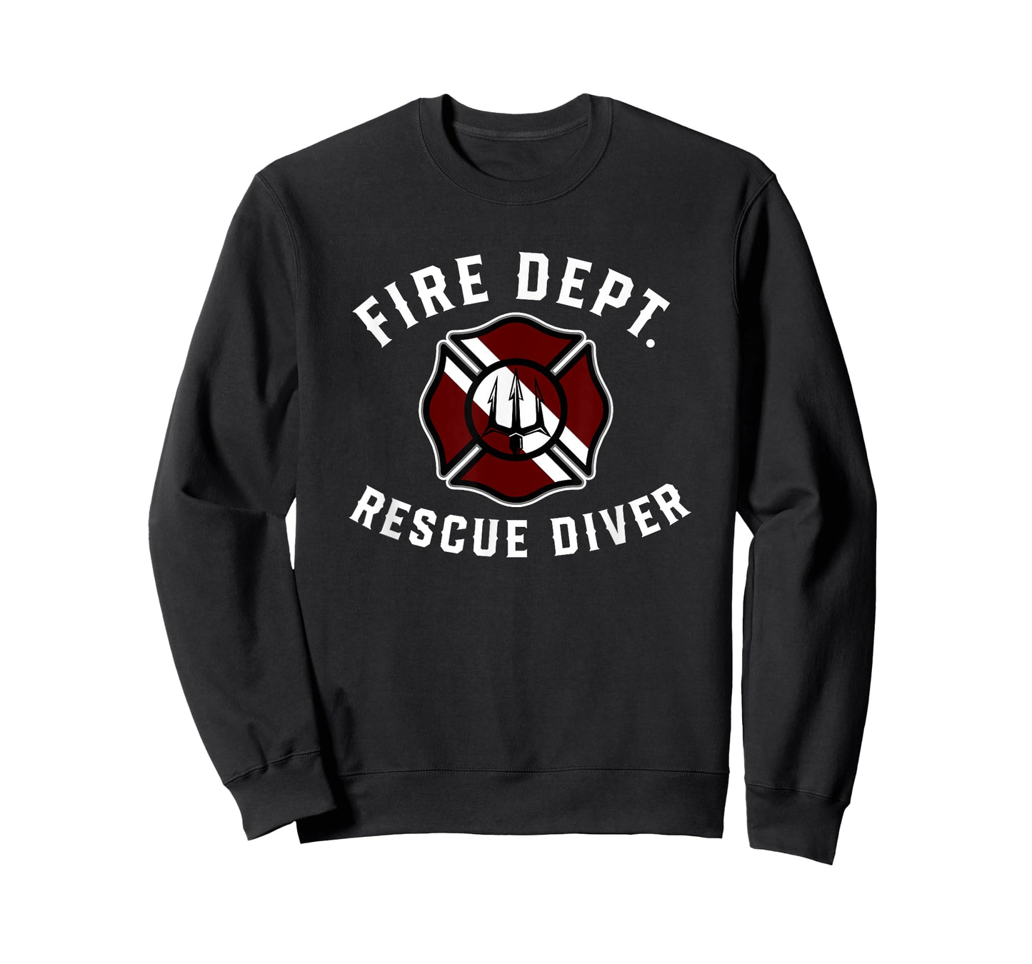 Fire Dept. Rescue Diver Fire Dive Team Firefighter Certified T-Shirt