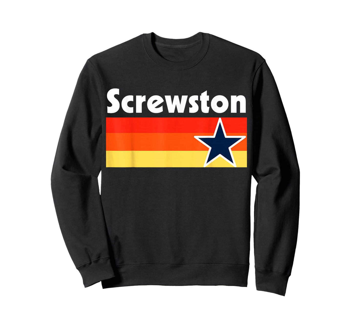 Screwston Texas H-town Houston Retro Blue T-Shirt