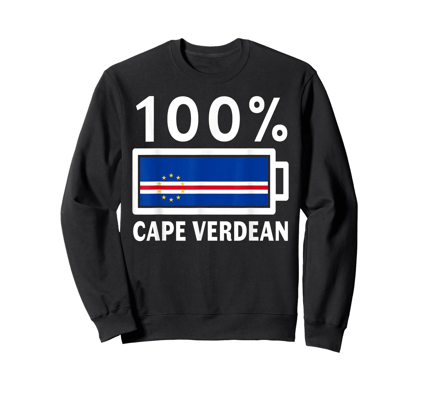 Cape Verde Flag | 100% Cape Verdean Battery Power T-Shirt