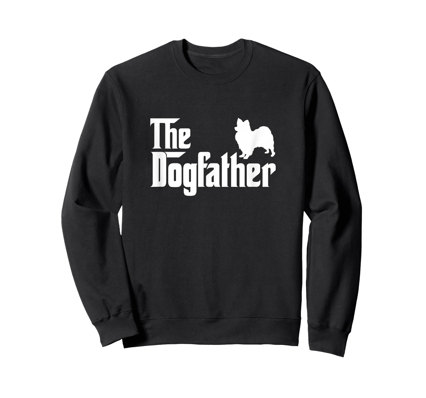 Papillon The DogFather Dog Papa Dad T-Shirt