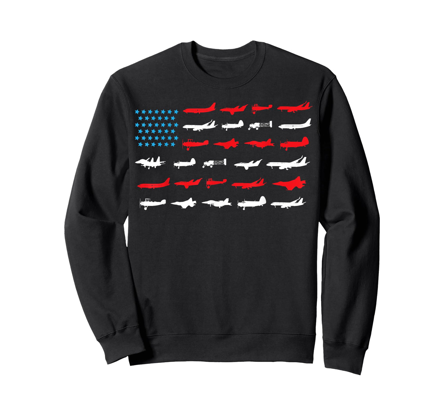 Pilot Shirt, Airplanes As American Flag, Plane Aviation T-Shirt