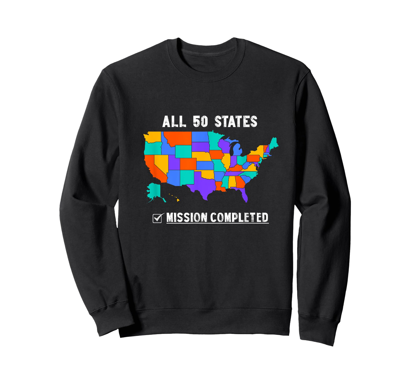 50 States Mission Accomplished Graphic Souvenir Love Outfit T-Shirt