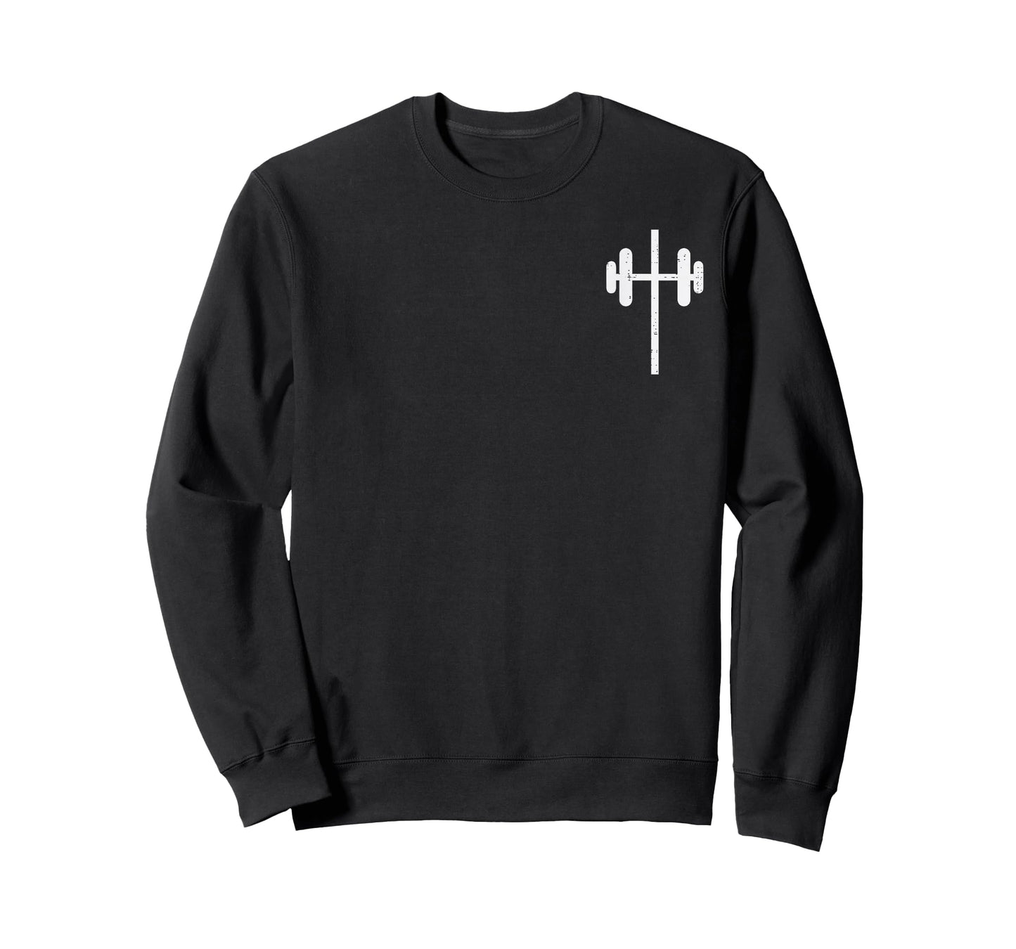 Workout Cross Barbel Pocket Christian Exercise Gym Men Women T-Shirt