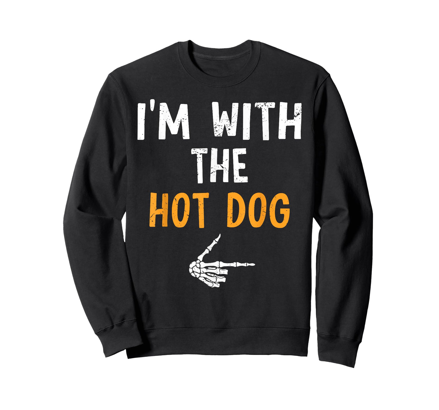 I'm with The Hot Dog Costume Halloween Matching Couple T-Shirt