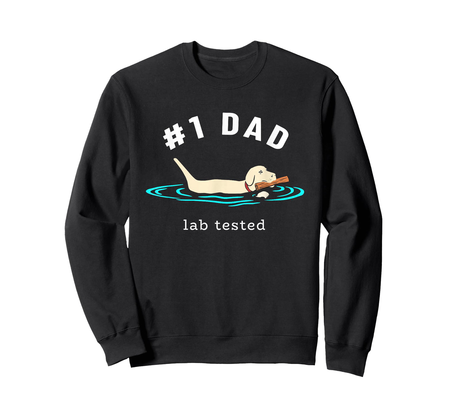 Lab Dad Yellow Labrador Retriever #1 Dad Lab Tested T-Shirt